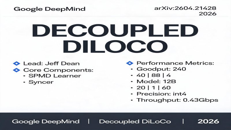 Google Decoupled DiLoCo: Breaking the Million-Chip Sync Barrier &mdash; Distributed Training Enters the Fault-Tolerant Era
