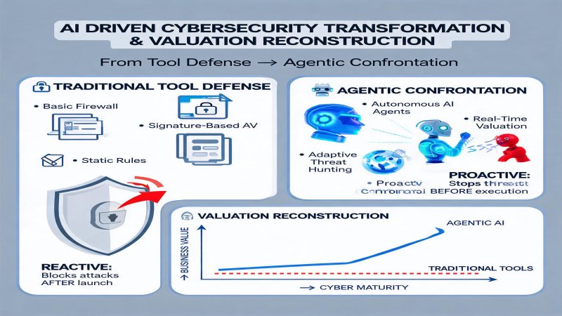 AI-Driven Cybersecurity Transformation and Valuation Reconstruction: From Tool Defense to Agentic Confrontation