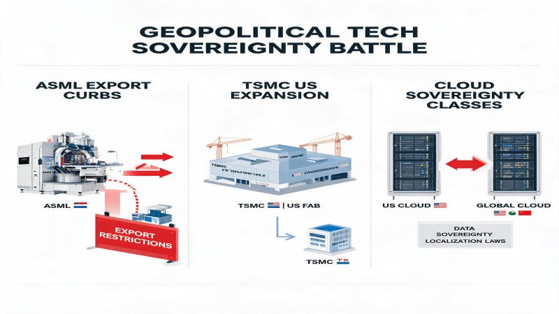 Geopolitical Tech Sovereignty Battle: ASML Export Curbs, TSMC's US Expansion, and Cloud Sovereignty Clashes