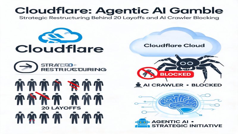 Cloudflare的Agentic AI豪赌：裁员20%与屏蔽AI爬虫背后的战略重构