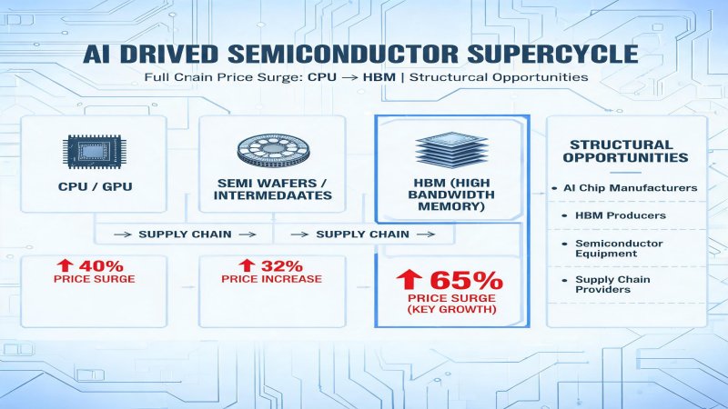 AI-Driven Semiconductor Supercycle: Full-Chain Price Surge from CPU to HBM and Structural Opportunities