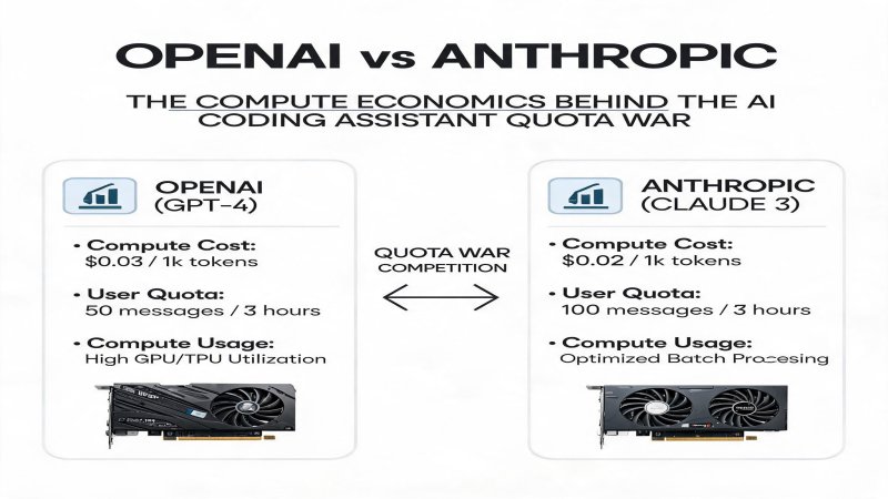 OpenAI vs Anthropic: The Compute Economics Behind the AI Coding Assistant Quota War