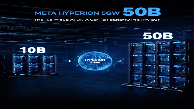 Meta Hyperion 5GW + $50B：从10亿到500亿的AI数据中心巨无霸战略