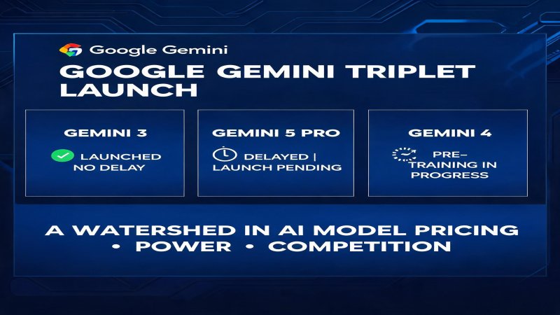 Google Gemini 三连发 + 3.5 Pro 延期 + Gemini 4 预训练：AI 模型定价权竞争的分水岭
