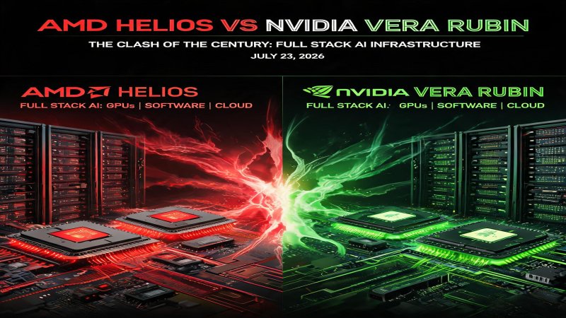 AMD Helios对决NVIDIA Vera Rubin：2026年7月23日全栈AI基础设施的"世纪碰撞"