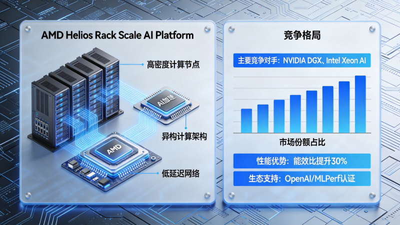 AMD Helios机架级AI平台技术架构与NVIDIA竞争格局深度分析