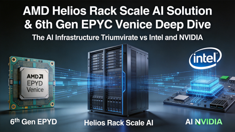 AMD Helios机架级AI方案与第六代EPYC Venice处理器深度解析：与Intel、NVIDIA的AI基础设施三国杀